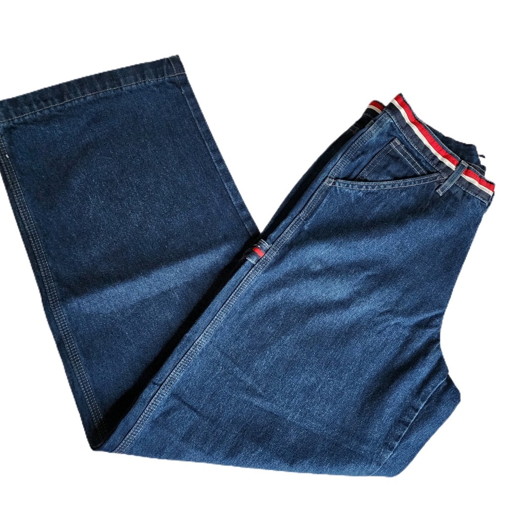 Vintage 90s Tommy Hilfiger Carpenter 100% Cotton Denim High Rise Womens Size 10